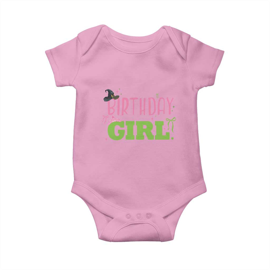 Birthday Girl Baby Onesie Witch Pink Green Toddler Baby 1st 2nd 3rd 4th 5th 6th 7th TS10 Light Pink Print Your Wear