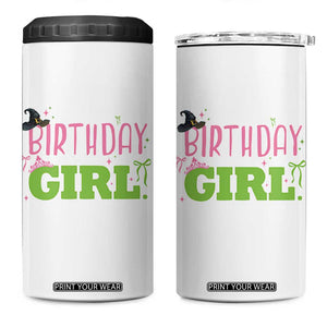 Birthday Girl 4 in 1 Can Cooler Tumbler Witch Pink Green Toddler Baby 1st 2nd 3rd 4th 5th 6th 7th TS10 One Size: 16 oz White Print Your Wear