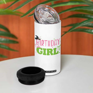 Birthday Girl 4 in 1 Can Cooler Tumbler Witch Pink Green Toddler Baby 1st 2nd 3rd 4th 5th 6th 7th TS10 Print Your Wear