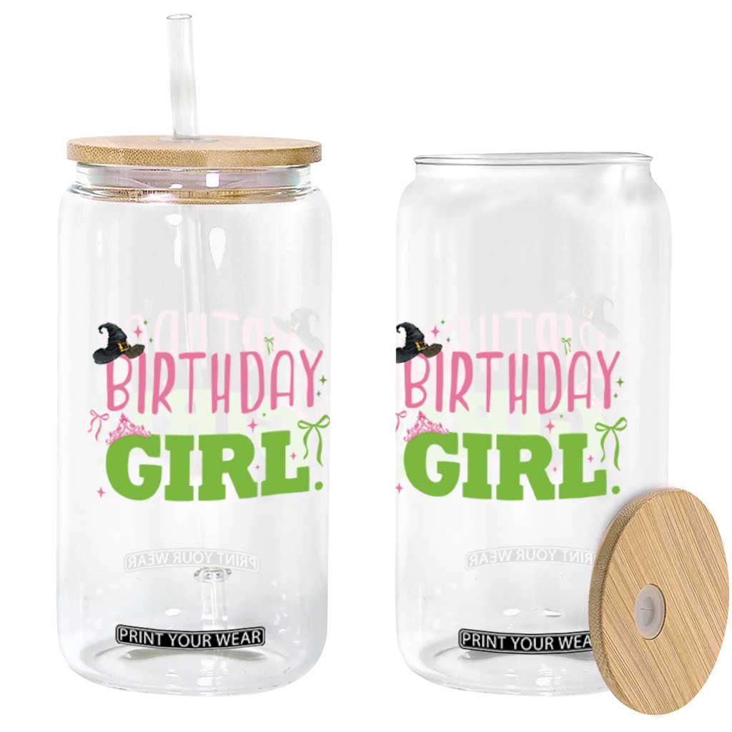 Birthday Girl Glass Can Witch Pink Green Toddler Baby 1st 2nd 3rd 4th 5th 6th 7th TS10 Print Your Wear
