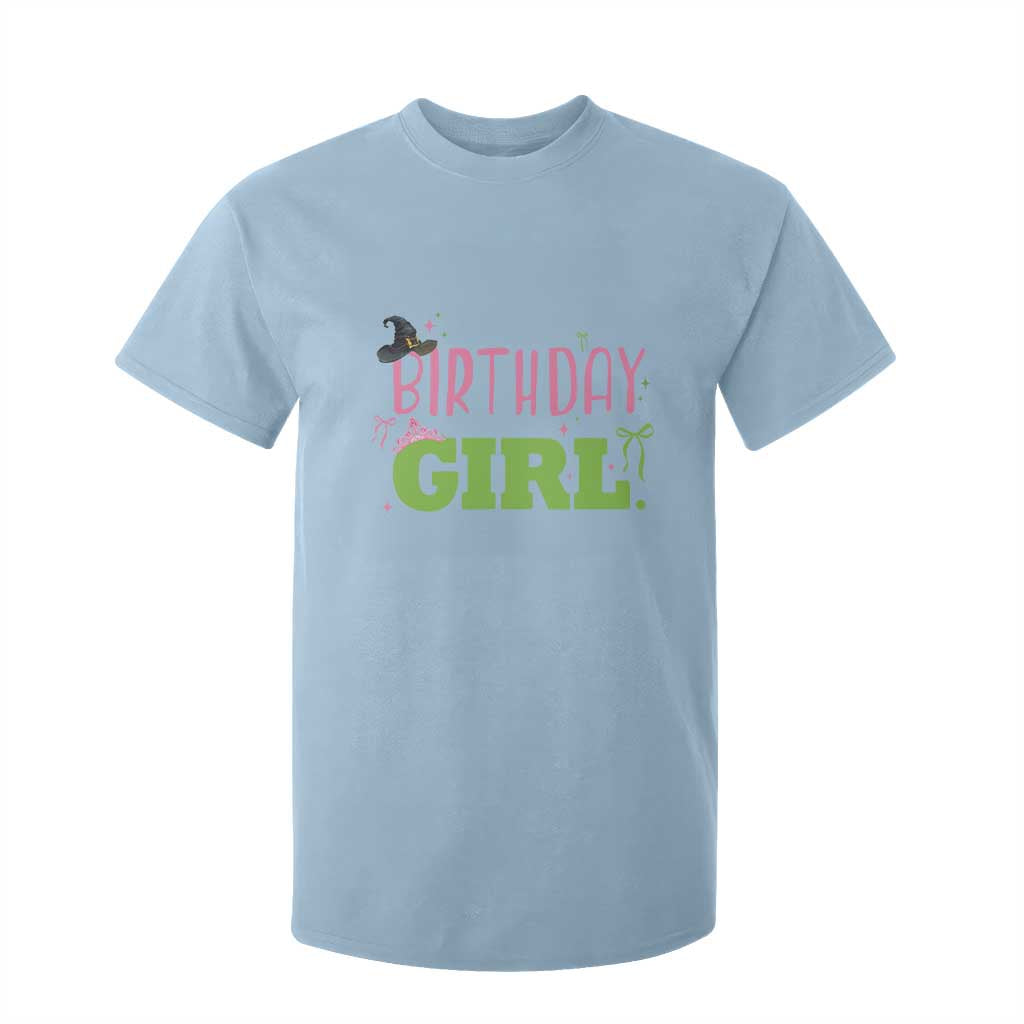 Birthday Girl T Shirt For Kid Witch Pink Green Toddler Baby 1st 2nd 3rd 4th 5th 6th 7th TS10 Light Blue Print Your Wear