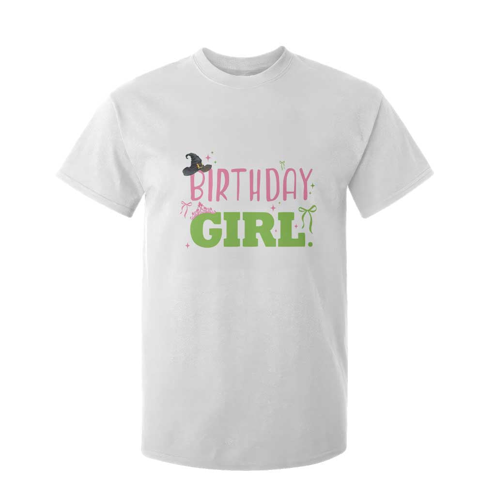 Birthday Girl T Shirt For Kid Witch Pink Green Toddler Baby 1st 2nd 3rd 4th 5th 6th 7th TS10 White Print Your Wear