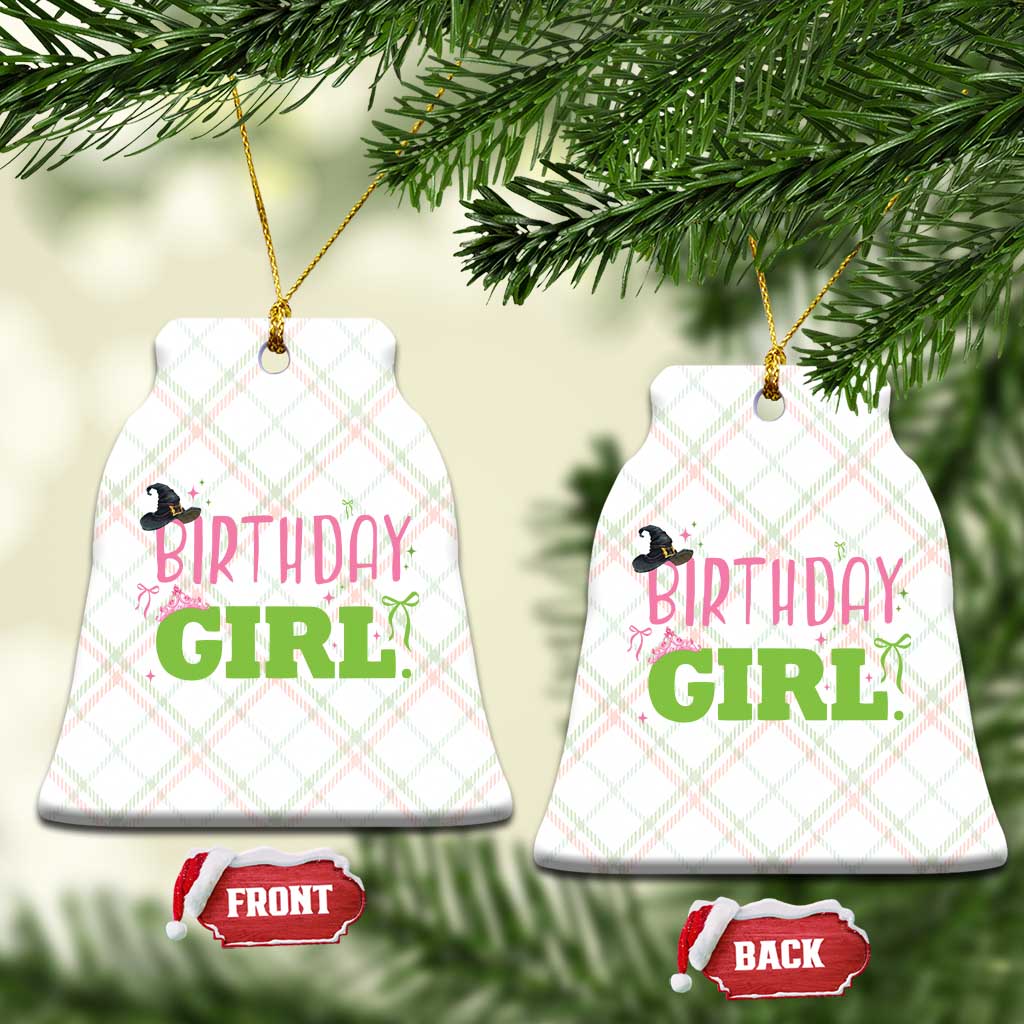 Birthday Girl Ceramic Ornament Witch Pink Green Toddler Baby 1st 2nd 3rd 4th 5th 6th 7th TS10 Print Your Wear