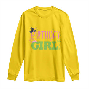 Birthday Girl Long Sleeve Shirt Witch Pink Green Toddler Baby 1st 2nd 3rd 4th 5th 6th 7th TS10 Daisy Print Your Wear