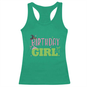 Birthday Girl Racerback Tank Top Witch Pink Green Toddler Baby 1st 2nd 3rd 4th 5th 6th 7th TS10 Irish Green Print Your Wear