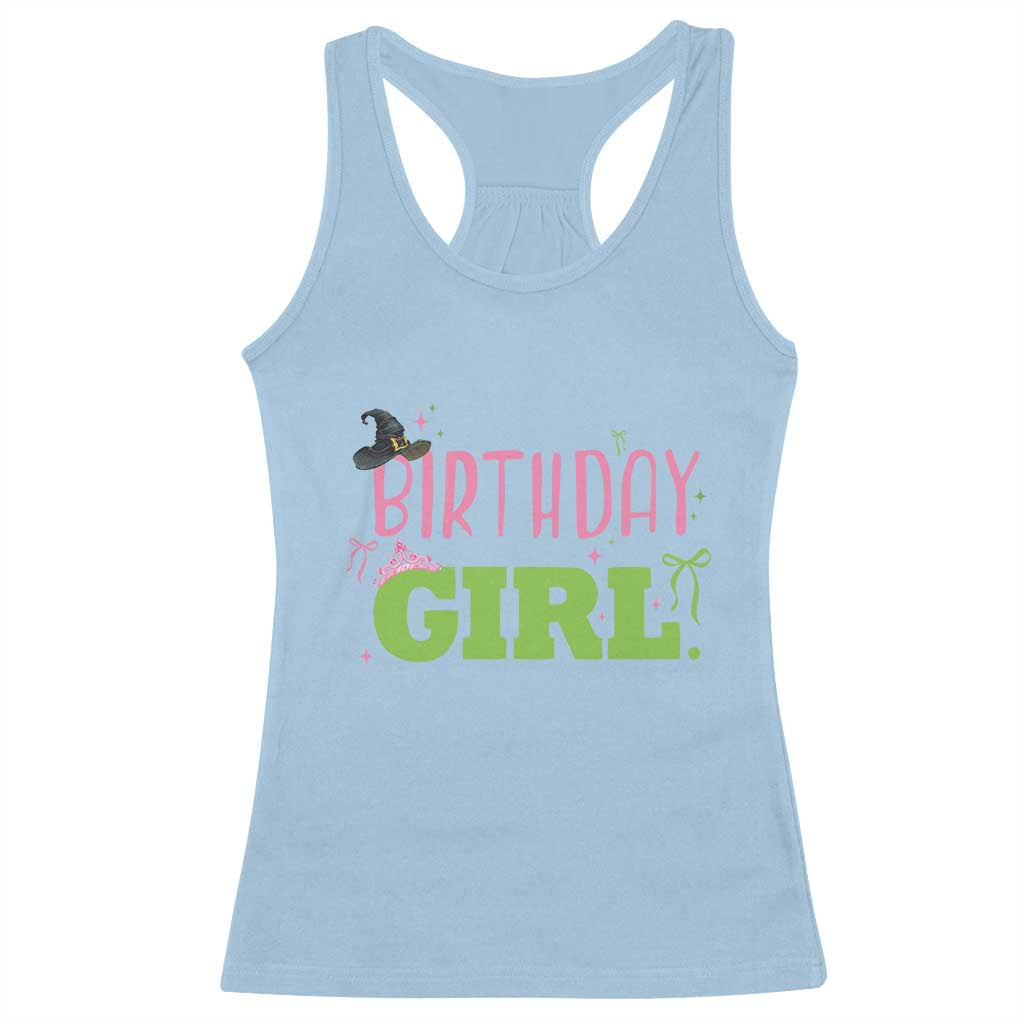 Birthday Girl Racerback Tank Top Witch Pink Green Toddler Baby 1st 2nd 3rd 4th 5th 6th 7th TS10 Light Blue Print Your Wear