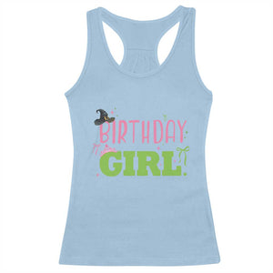 Birthday Girl Racerback Tank Top Witch Pink Green Toddler Baby 1st 2nd 3rd 4th 5th 6th 7th TS10 Light Blue Print Your Wear