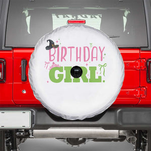 Birthday Girl Spare Tire Cover Witch Pink Green Toddler Baby 1st 2nd 3rd 4th 5th 6th 7th TS10 White Print Your Wear