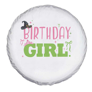 Birthday Girl Spare Tire Cover Witch Pink Green Toddler Baby 1st 2nd 3rd 4th 5th 6th 7th TS10 Print Your Wear