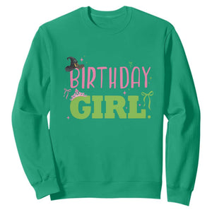 Birthday Girl Sweatshirt Witch Pink Green Toddler Baby 1st 2nd 3rd 4th 5th 6th 7th TS10 Irish Green Print Your Wear