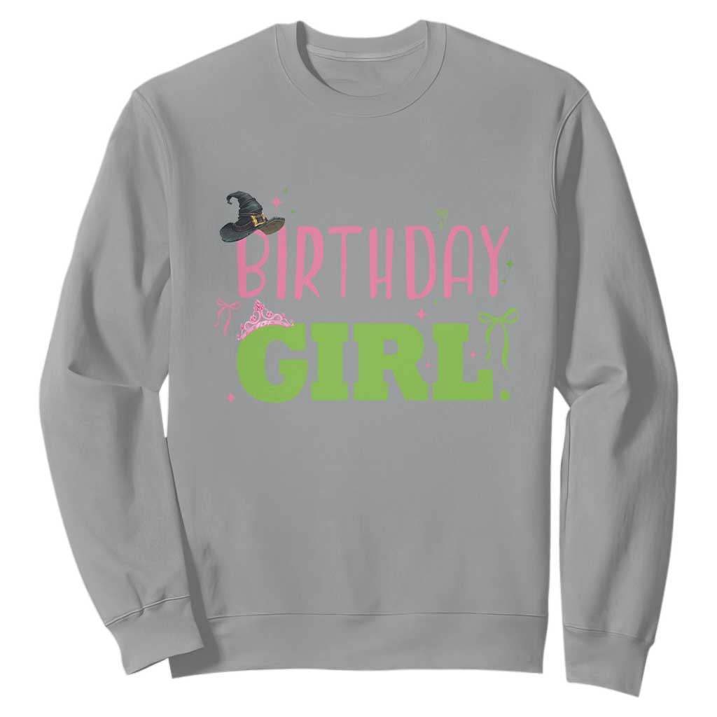 Birthday Girl Sweatshirt Witch Pink Green Toddler Baby 1st 2nd 3rd 4th 5th 6th 7th TS10 Sport Gray Print Your Wear