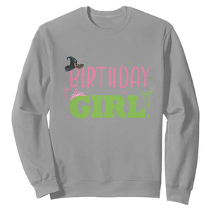 Birthday Girl Sweatshirt Witch Pink Green Toddler Baby 1st 2nd 3rd 4th 5th 6th 7th TS10 Sport Gray Print Your Wear