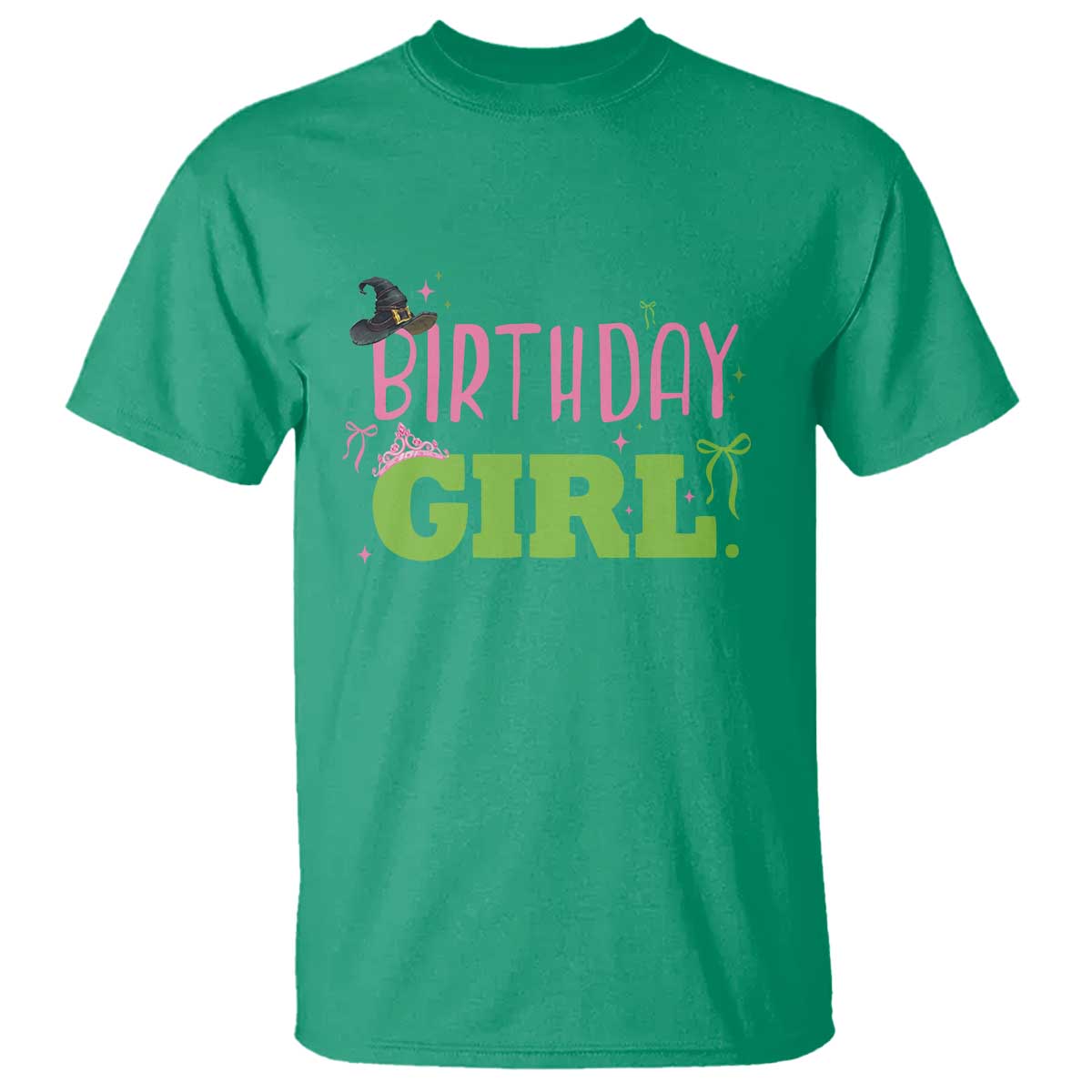 Birthday Girl T Shirt Witch Pink Green Toddler Baby 1st 2nd 3rd 4th 5th 6th 7th TS10 Irish Green Print Your Wear