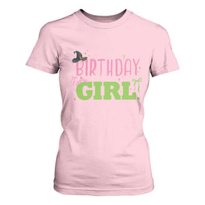 Birthday Girl T Shirt For Women Witch Pink Green Toddler Baby 1st 2nd 3rd 4th 5th 6th 7th TS10 Light Pink Print Your Wear