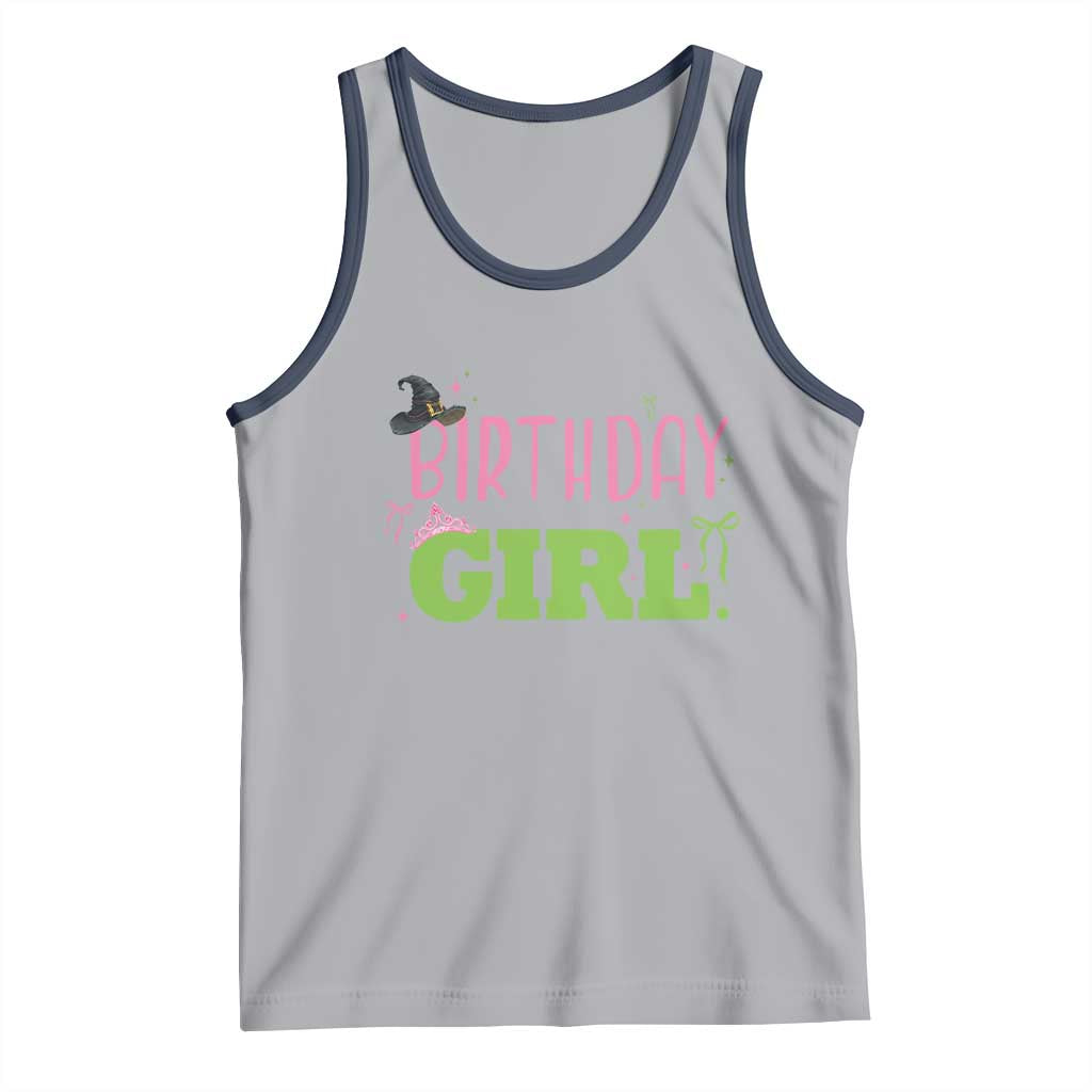 Birthday Girl Tank Top Witch Pink Green Toddler Baby 1st 2nd 3rd 4th 5th 6th 7th TS10 Athletic Heather Navy Print Your Wear