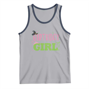 Birthday Girl Tank Top Witch Pink Green Toddler Baby 1st 2nd 3rd 4th 5th 6th 7th TS10 Athletic Heather Navy Print Your Wear