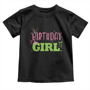 Birthday Girl Toddler T Shirt Witch Pink Green Toddler Baby 1st 2nd 3rd 4th 5th 6th 7th TS10 Black Print Your Wear