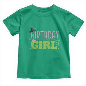 Birthday Girl Toddler T Shirt Witch Pink Green Toddler Baby 1st 2nd 3rd 4th 5th 6th 7th TS10 Irish Green Print Your Wear