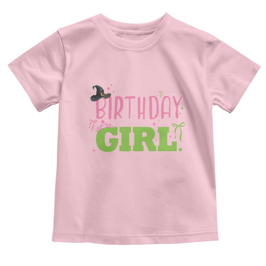 Birthday Girl Toddler T Shirt Witch Pink Green Toddler Baby 1st 2nd 3rd 4th 5th 6th 7th TS10 Light Pink Print Your Wear
