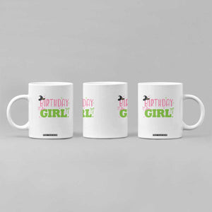 Birthday Girl Coffee Mug Witch Pink Green Toddler Baby 1st 2nd 3rd 4th 5th 6th 7th TS10 Print Your Wear