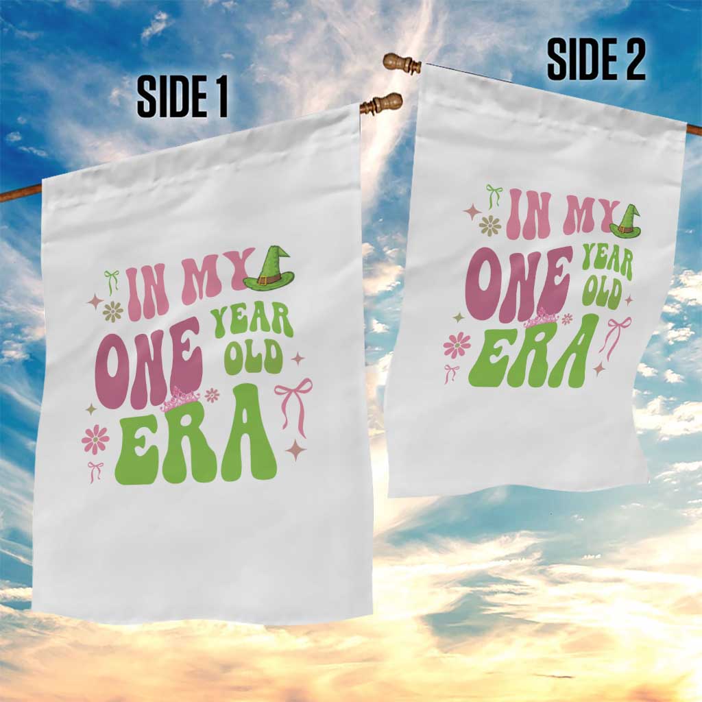 Baby Girl First Birthday Outfit Garden Flag In My One Year Old Era Witch Pink Green TS10 Print Your Wear