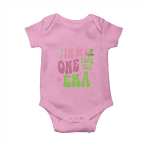 Baby Girl First Birthday Outfit Baby Onesie In My One Year Old Era Witch Pink Green TS10 Light Pink Print Your Wear