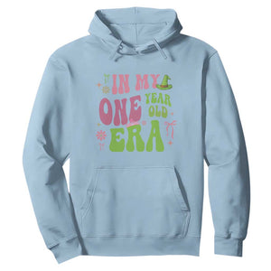 Baby Girl First Birthday Outfit Hoodie In My One Year Old Era Witch Pink Green TS10 Light Blue Print Your Wear