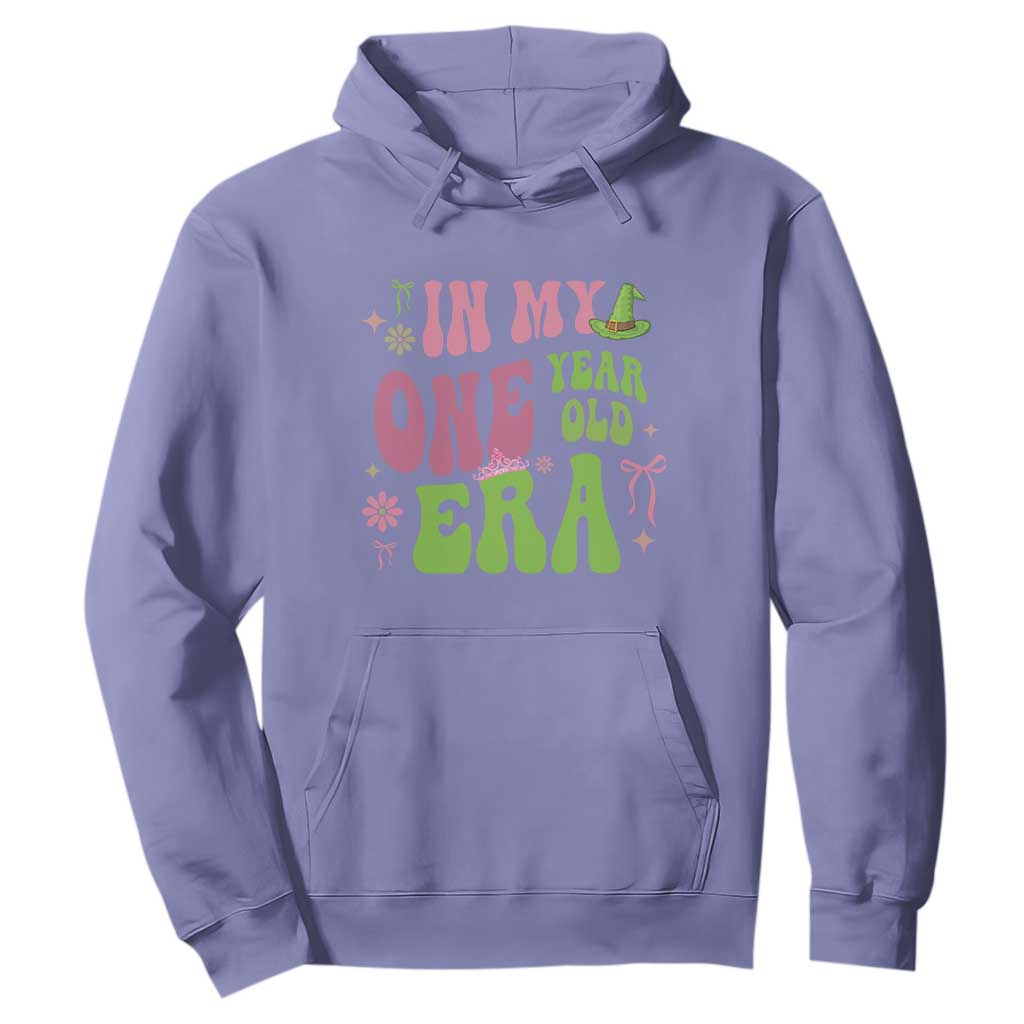 Baby Girl First Birthday Outfit Hoodie In My One Year Old Era Witch Pink Green TS10 Violet Print Your Wear