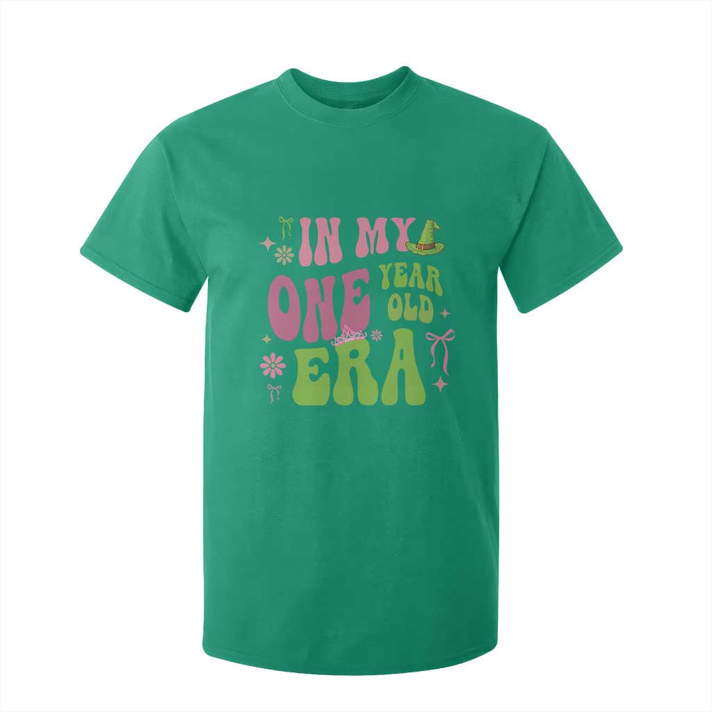 Baby Girl First Birthday Outfit T Shirt For Kid In My One Year Old Era Witch Pink Green TS10 Irish Green Print Your Wear