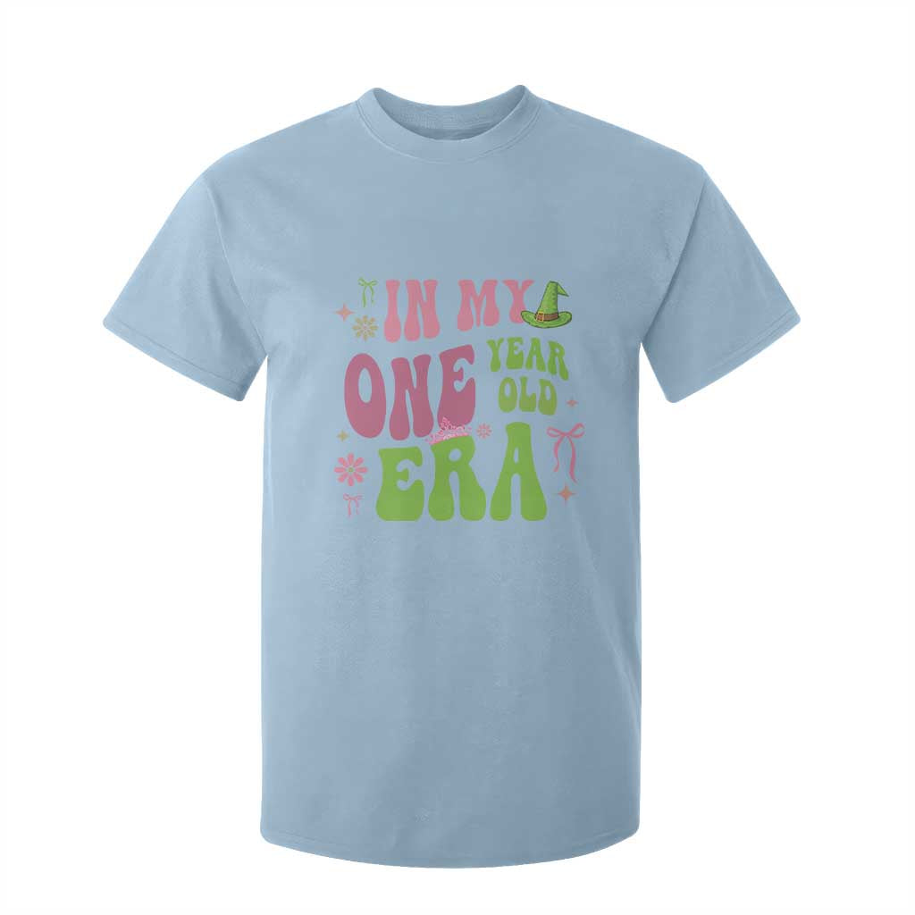 Baby Girl First Birthday Outfit T Shirt For Kid In My One Year Old Era Witch Pink Green TS10 Light Blue Print Your Wear