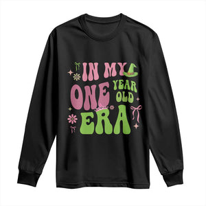 Baby Girl First Birthday Outfit Long Sleeve Shirt In My One Year Old Era Witch Pink Green TS10 Black Print Your Wear
