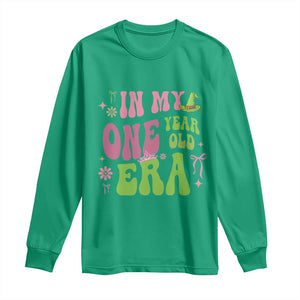 Baby Girl First Birthday Outfit Long Sleeve Shirt In My One Year Old Era Witch Pink Green TS10 Irish Green Print Your Wear