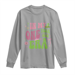 Baby Girl First Birthday Outfit Long Sleeve Shirt In My One Year Old Era Witch Pink Green TS10 Sport Gray Print Your Wear