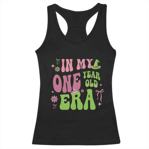 Baby Girl First Birthday Outfit Racerback Tank Top In My One Year Old Era Witch Pink Green TS10 Black Print Your Wear