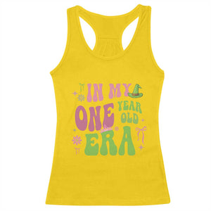 Baby Girl First Birthday Outfit Racerback Tank Top In My One Year Old Era Witch Pink Green TS10 Daisy Print Your Wear