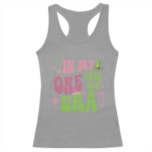 Baby Girl First Birthday Outfit Racerback Tank Top In My One Year Old Era Witch Pink Green TS10 Sport Gray Print Your Wear