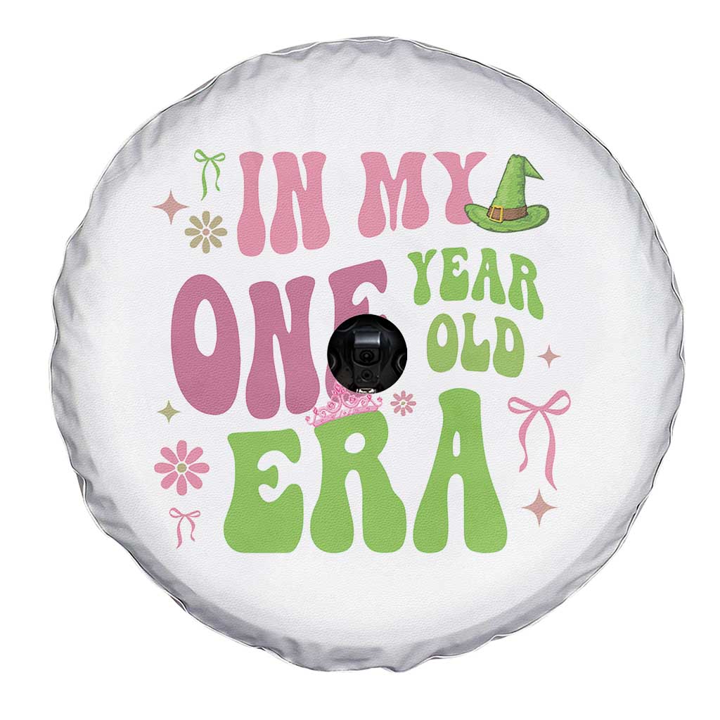 Baby Girl First Birthday Outfit Spare Tire Cover In My One Year Old Era Witch Pink Green TS10 Print Your Wear