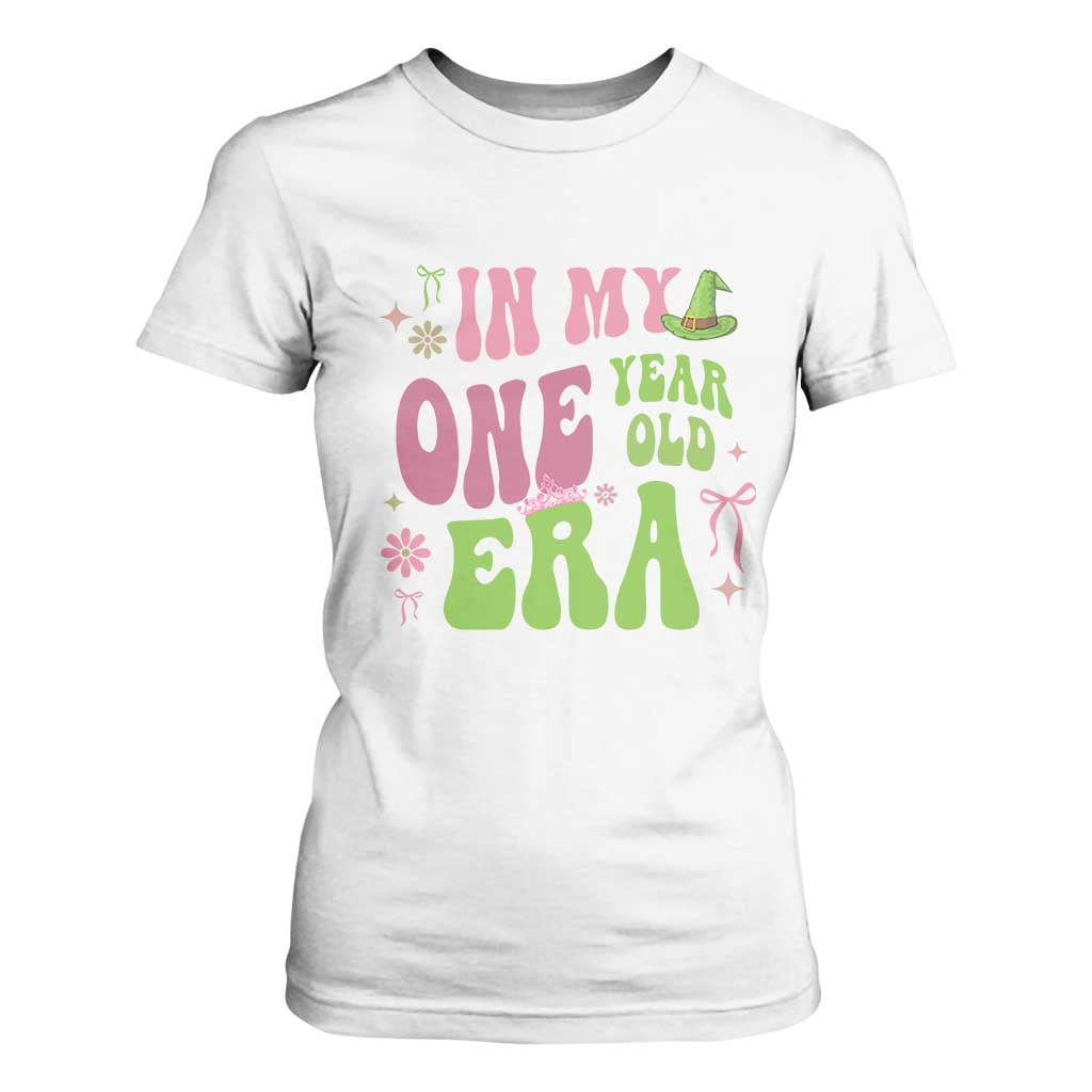 Baby Girl First Birthday Outfit T Shirt For Women In My One Year Old Era Witch Pink Green TS10 White Print Your Wear