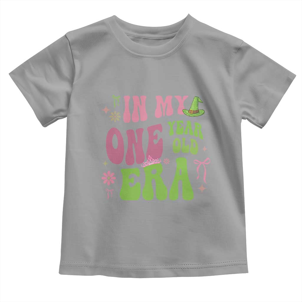 Baby Girl First Birthday Outfit Toddler T Shirt In My One Year Old Era Witch Pink Green TS10 Sport Gray Print Your Wear