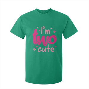 Two Birthday Girl T Shirt For Kid Pink 2nd Bday Im Two Cute TS10 Irish Green Print Your Wear