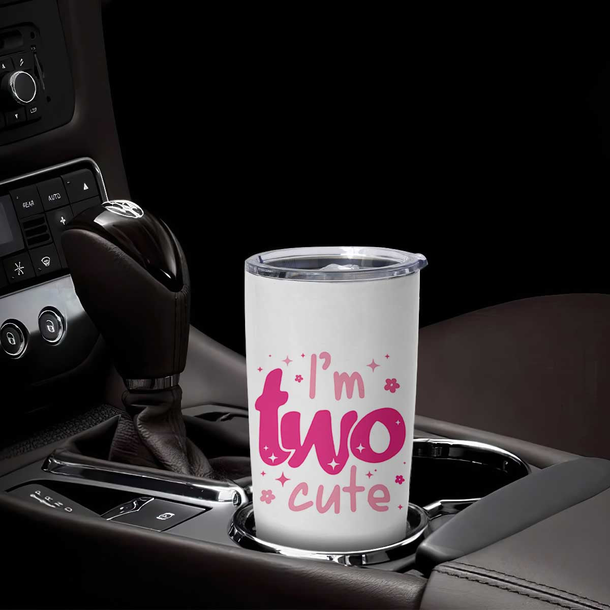 Two Birthday Girl Tumbler Cup Pink 2nd Bday Im Two Cute TS10 Print Your Wear