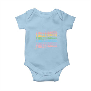 3rd Birthday Baby Onesie Toddler Threenager 3 Years Old Birthday Outfit TS10 Light Blue Print Your Wear