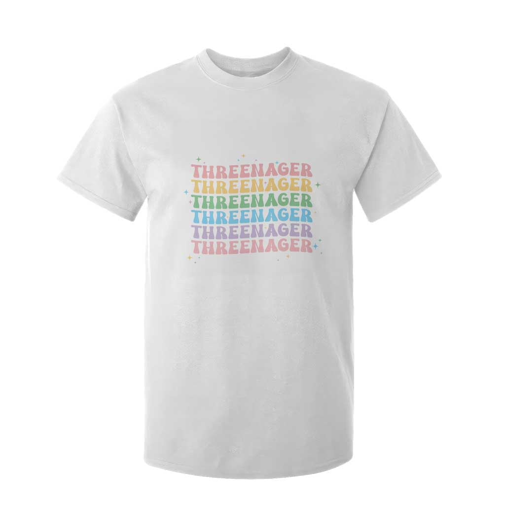 3rd Birthday T Shirt For Kid Toddler Threenager 3 Years Old Birthday Outfit TS10 White Print Your Wear
