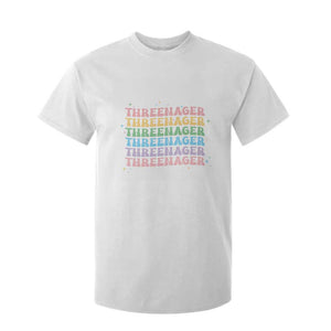 3rd Birthday T Shirt For Kid Toddler Threenager 3 Years Old Birthday Outfit TS10 White Print Your Wear