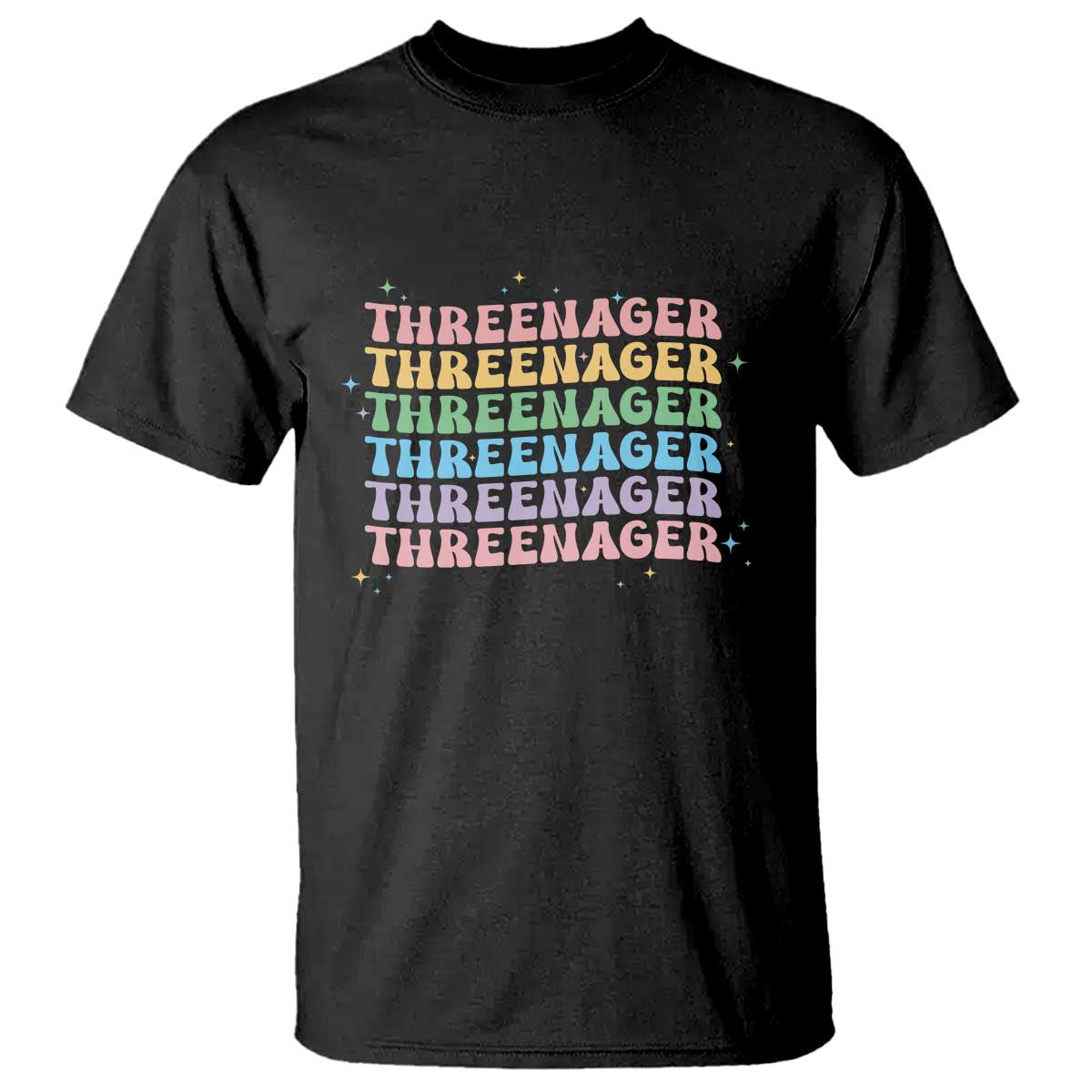 3rd Birthday T Shirt Toddler Threenager 3 Years Old Birthday Outfit TS10 Black Print Your Wear