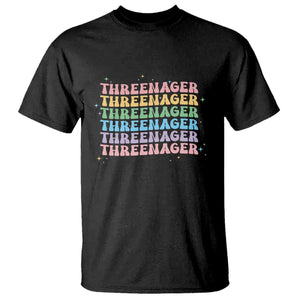 3rd Birthday T Shirt Toddler Threenager 3 Years Old Birthday Outfit TS10 Black Print Your Wear