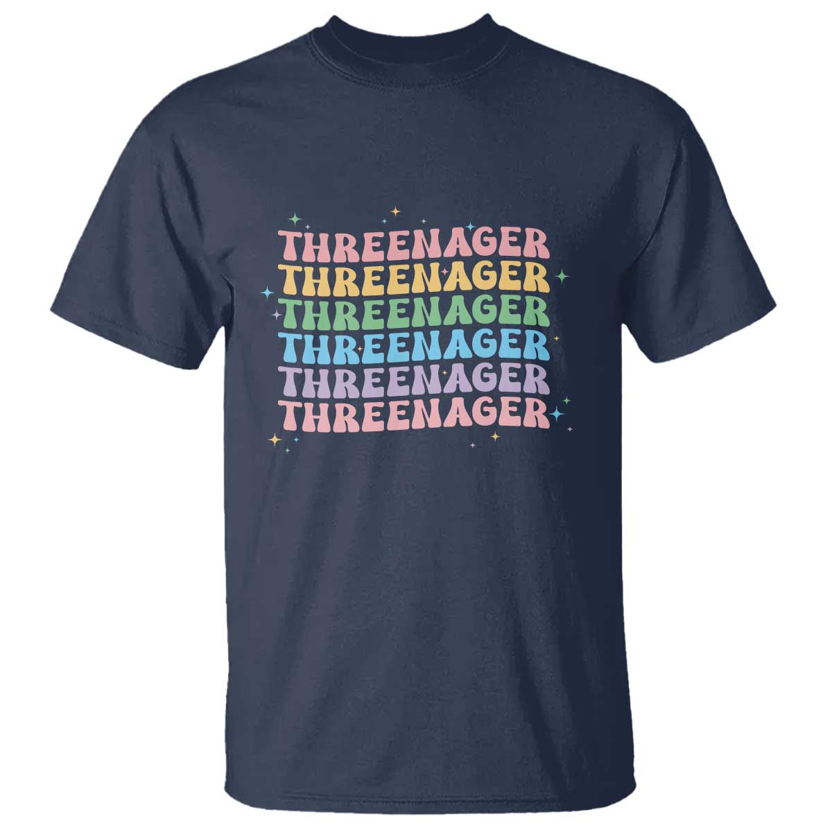 3rd Birthday T Shirt Toddler Threenager 3 Years Old Birthday Outfit TS10 Navy Print Your Wear
