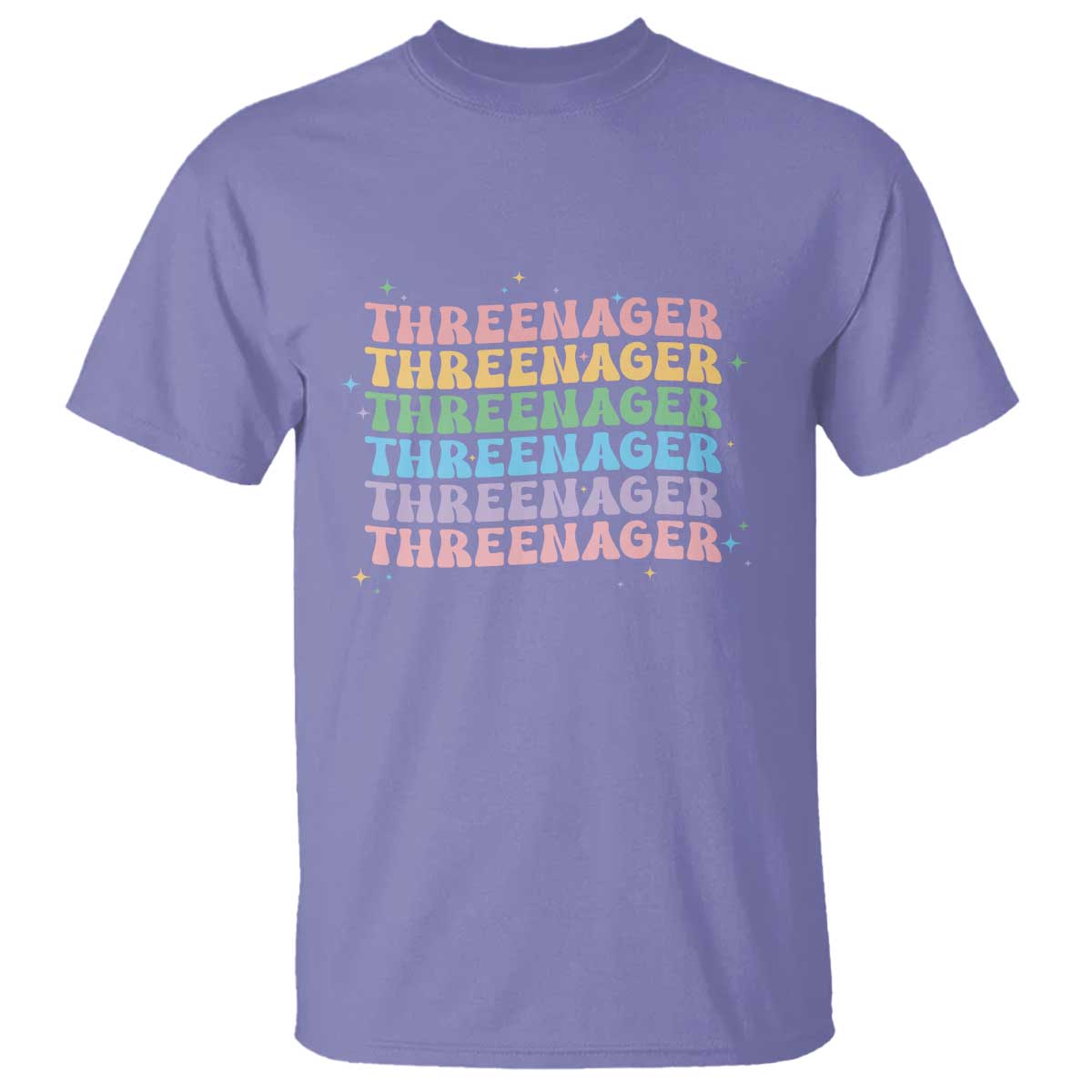 3rd Birthday T Shirt Toddler Threenager 3 Years Old Birthday Outfit TS10 Violet Print Your Wear