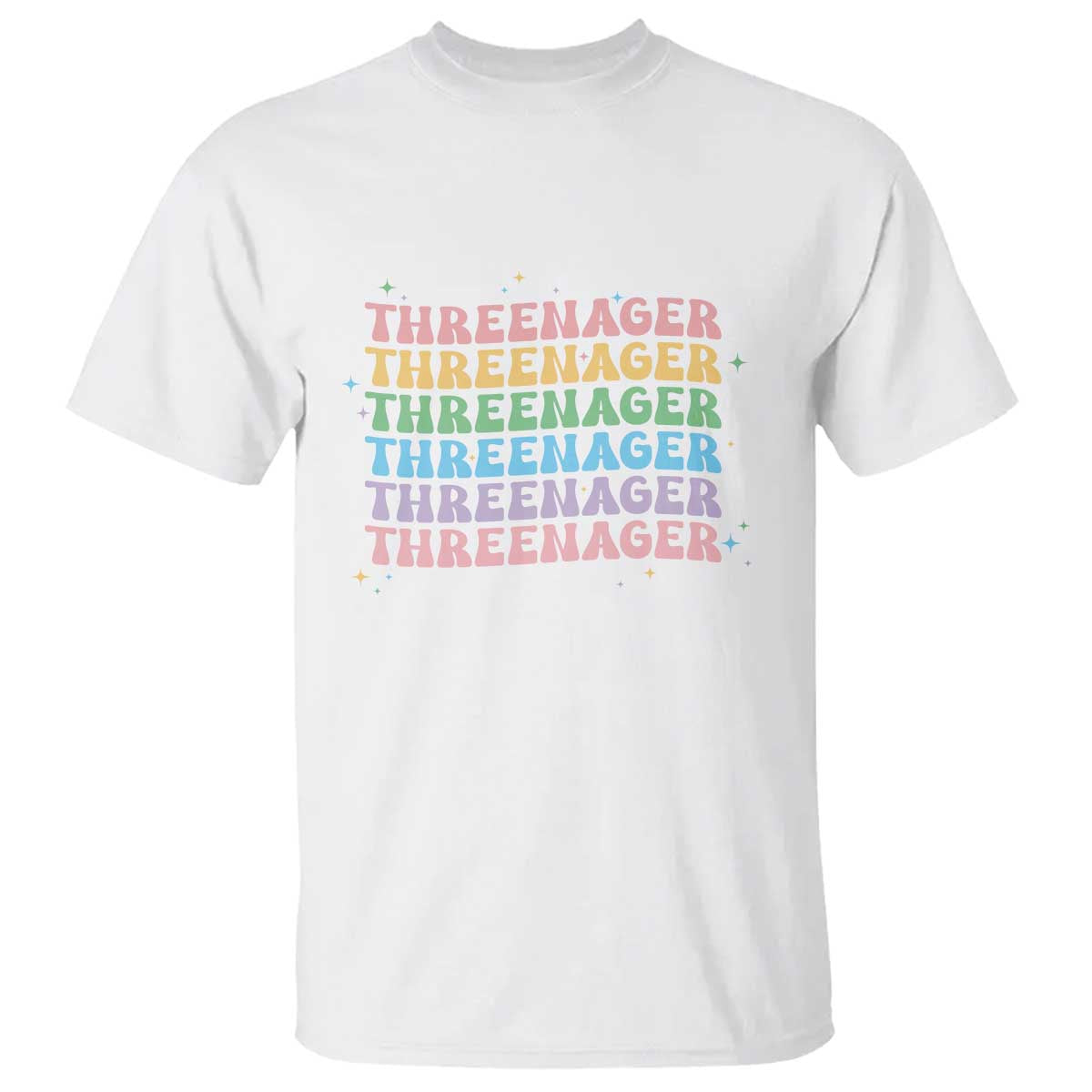 3rd Birthday T Shirt Toddler Threenager 3 Years Old Birthday Outfit TS10 White Print Your Wear