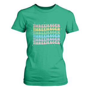 3rd Birthday T Shirt For Women Toddler Threenager 3 Years Old Birthday Outfit TS10 Irish Green Print Your Wear